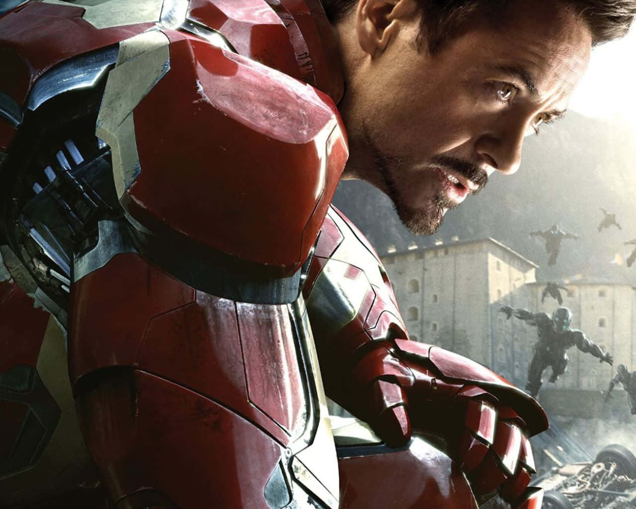 Iron Man Vs Iron Monger; Epic Battle Of Superheroes Wallpaper