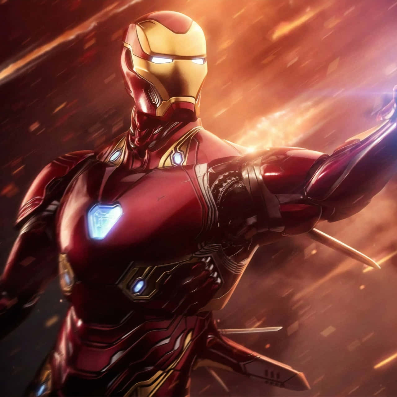 Iron Manin Action Wallpaper