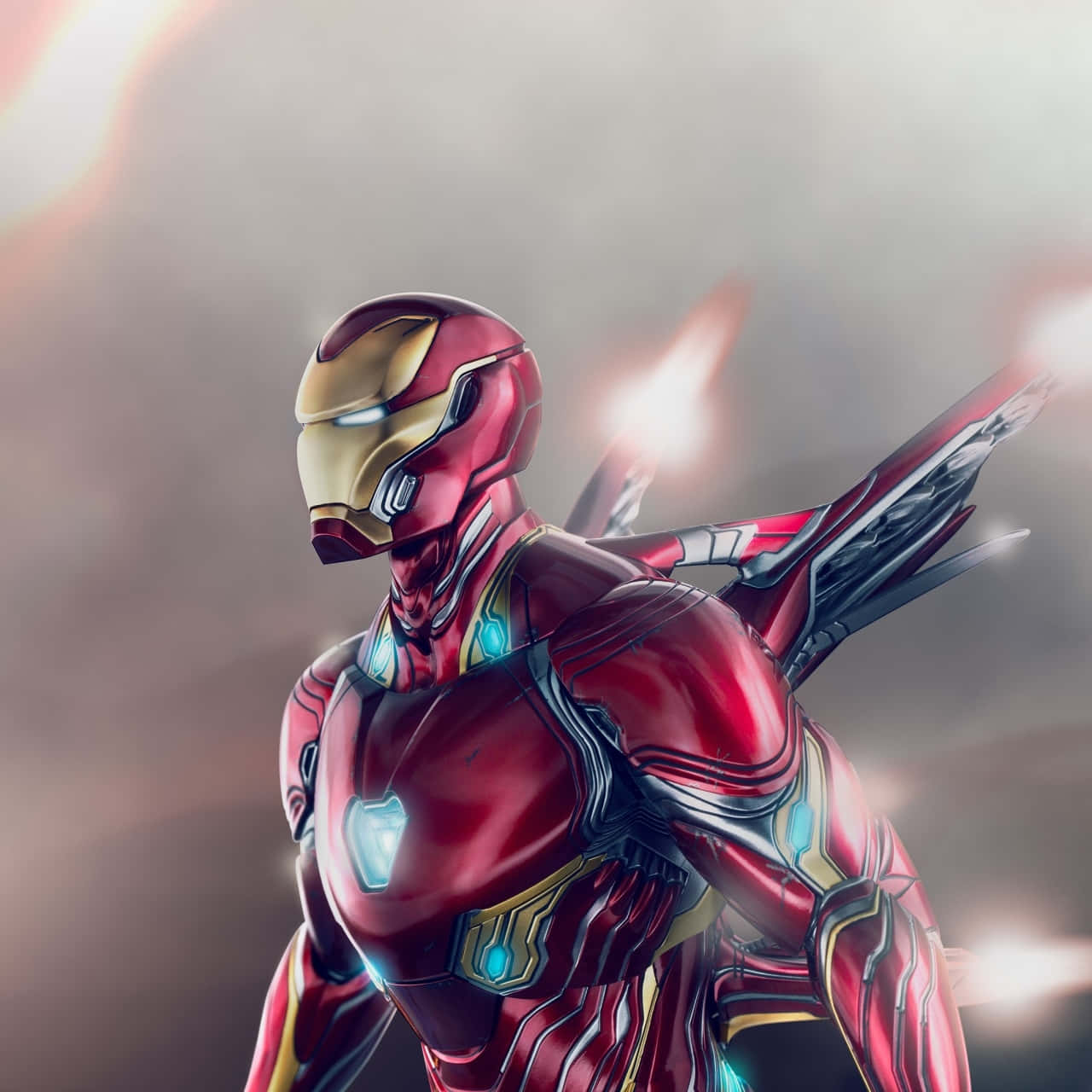 Iron Manin Action Pose Wallpaper