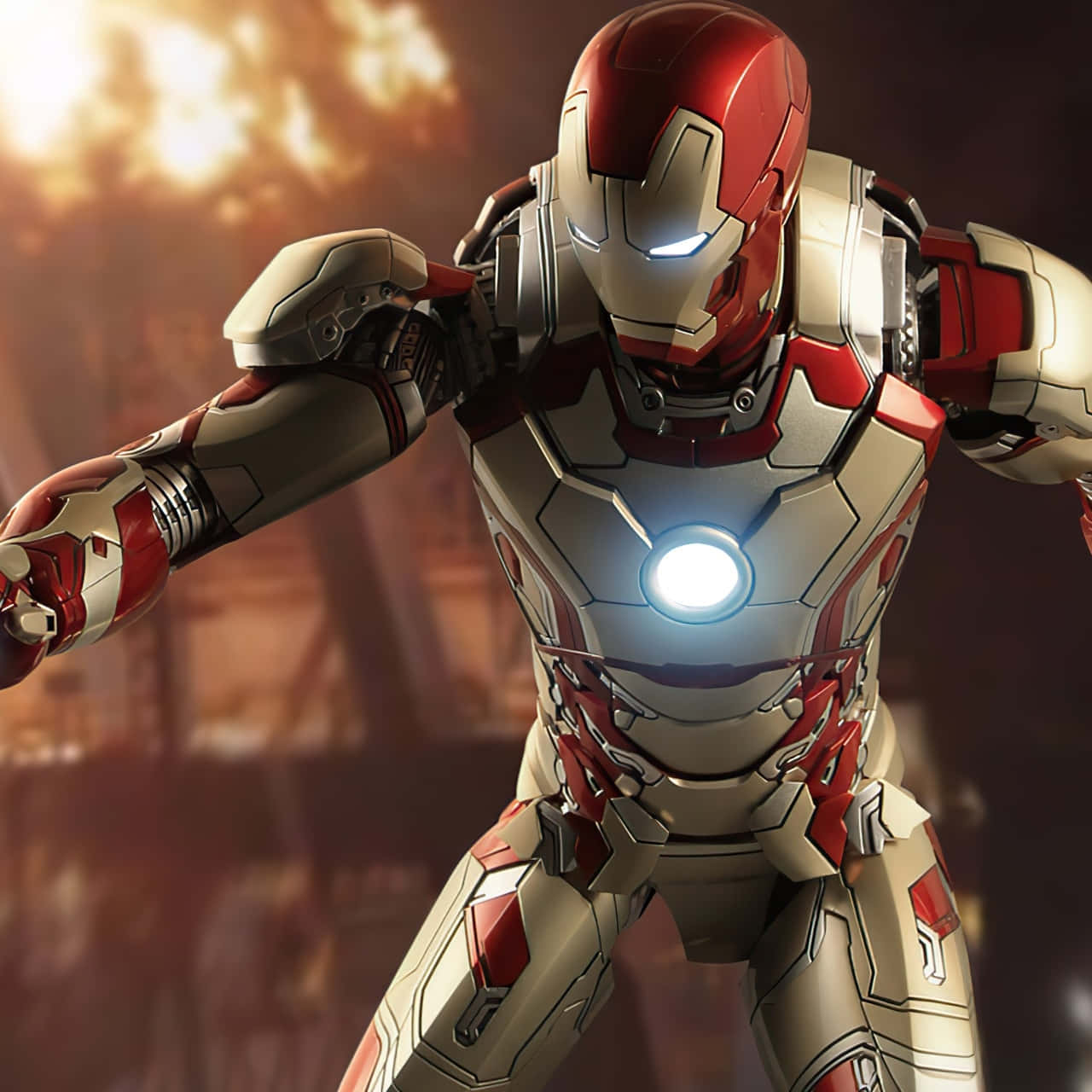 Iron Manin Action Pose Wallpaper