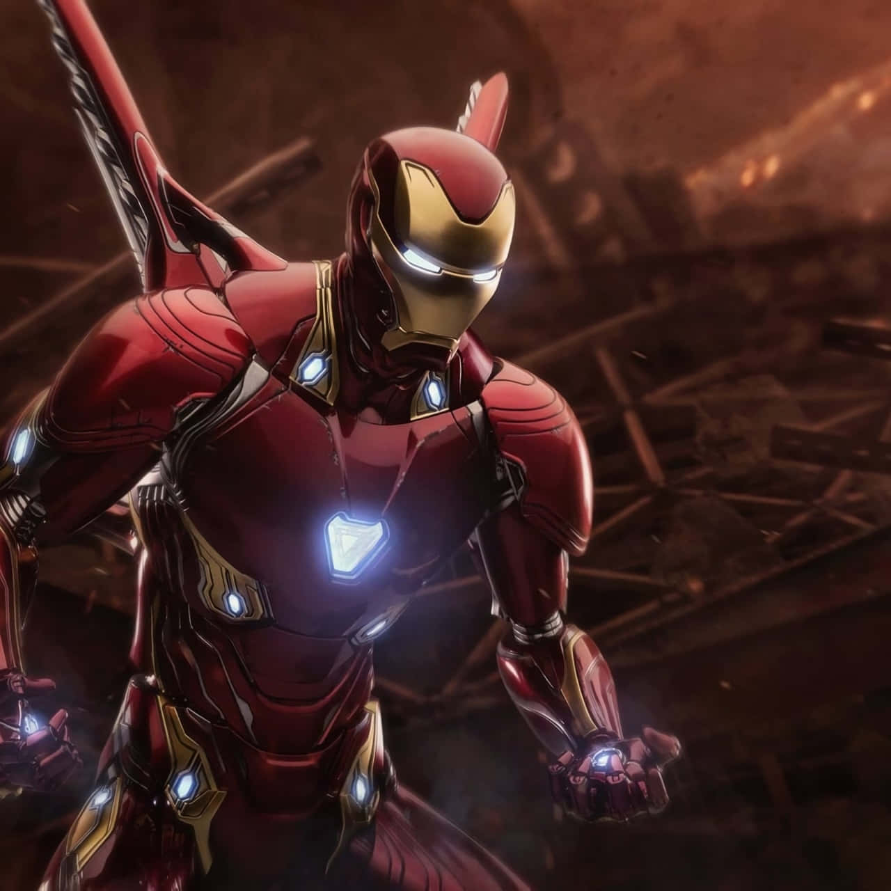 Iron Manin Action Wallpaper