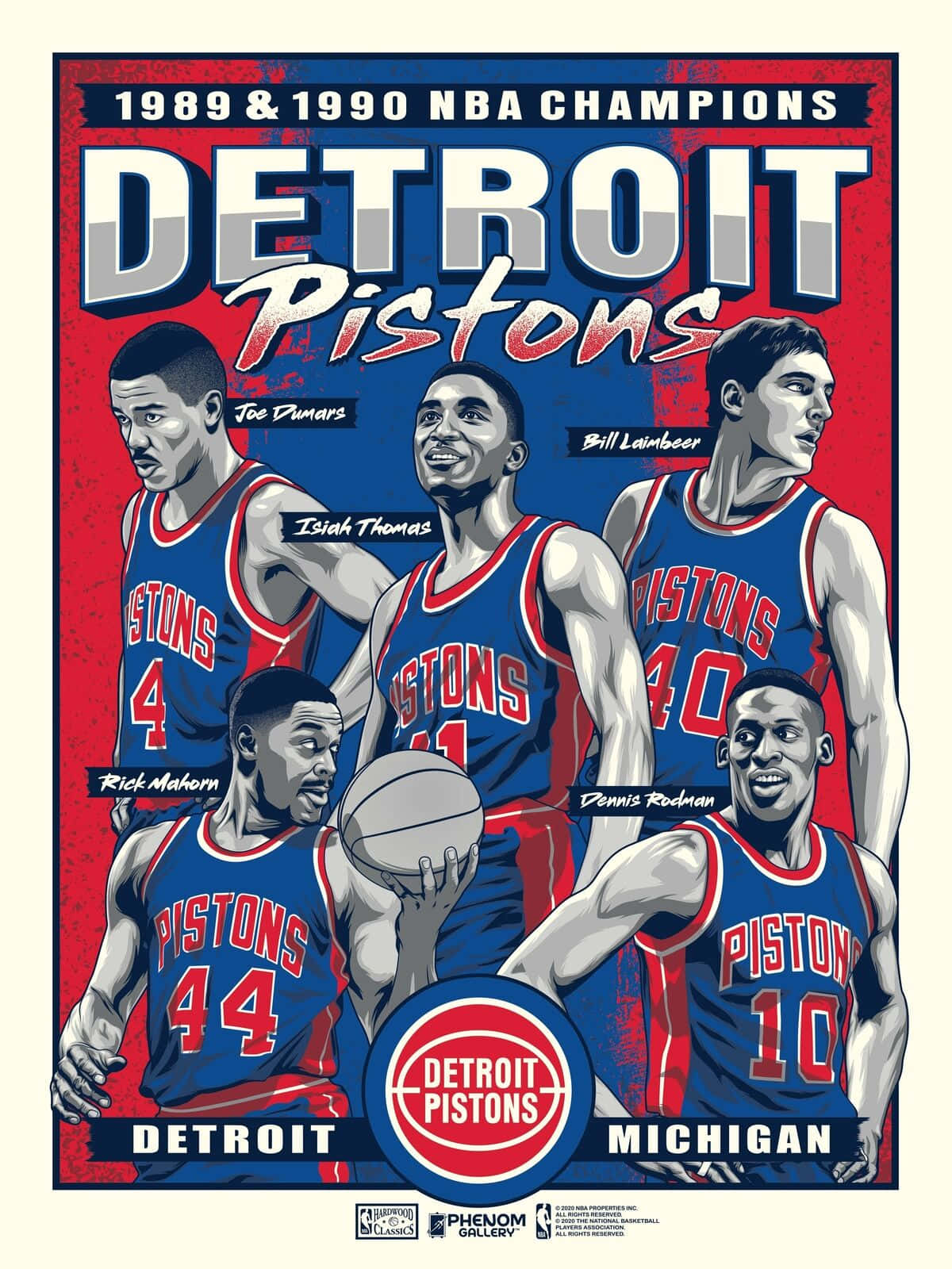 Isiah Thomas Detroit Pistons Players Poster Wallpaper