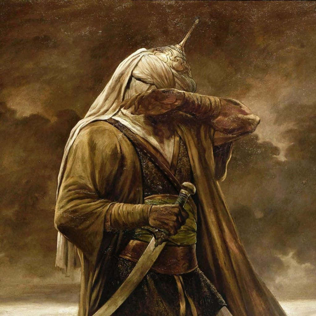 Islamic_ Warrior_in_ Contemplation Wallpaper