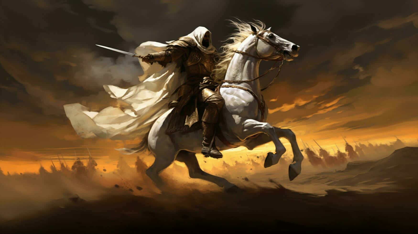 Islamic Warrioron Horseback Wallpaper