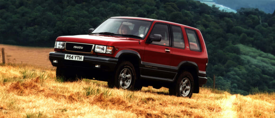 Isuzu Rodeo Red S U V Countryside Wallpaper