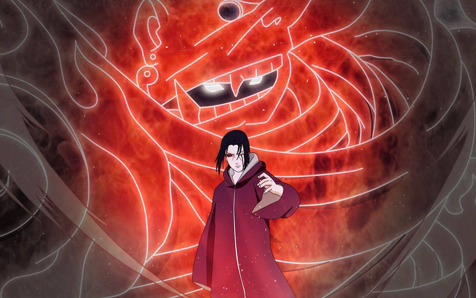 Itachi Sharingan Evil Guide Wallpaper