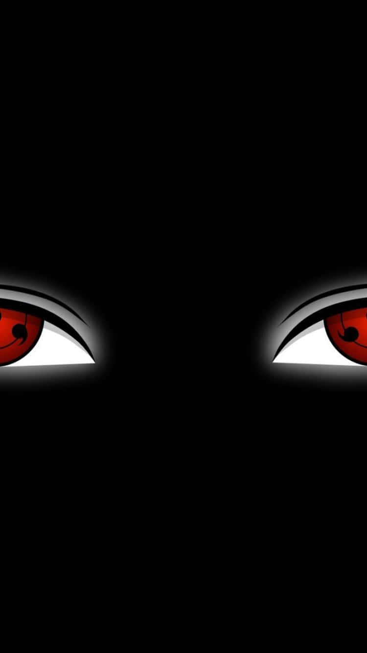 Itachi Sharingan Eyes Black Background Wallpaper