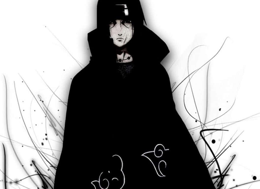 Itachi_ Uchiha_ Artistic_ Black_and_ White Wallpaper