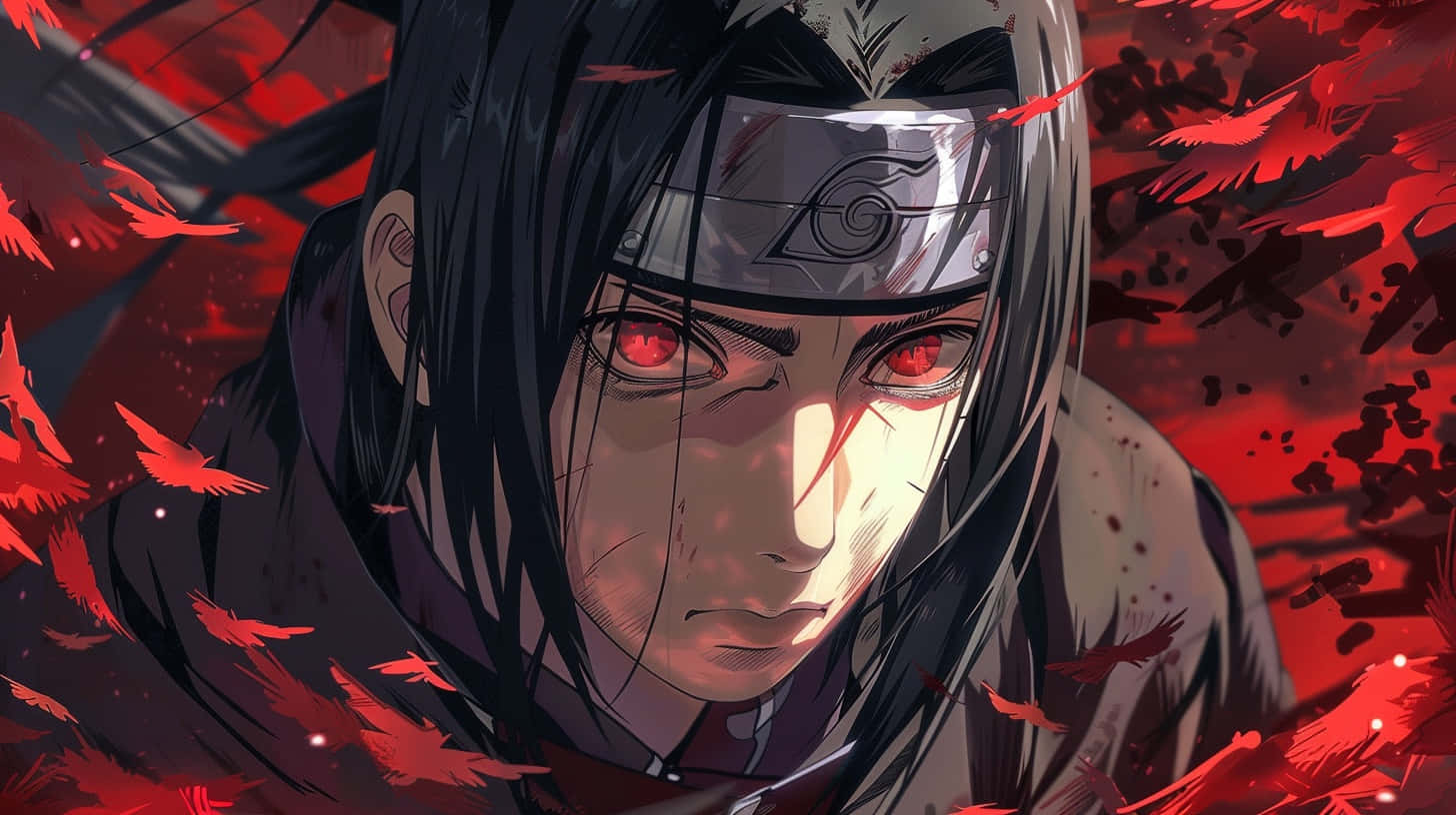 Itachi Uchiha Red Eyes Sharingan Wallpaper