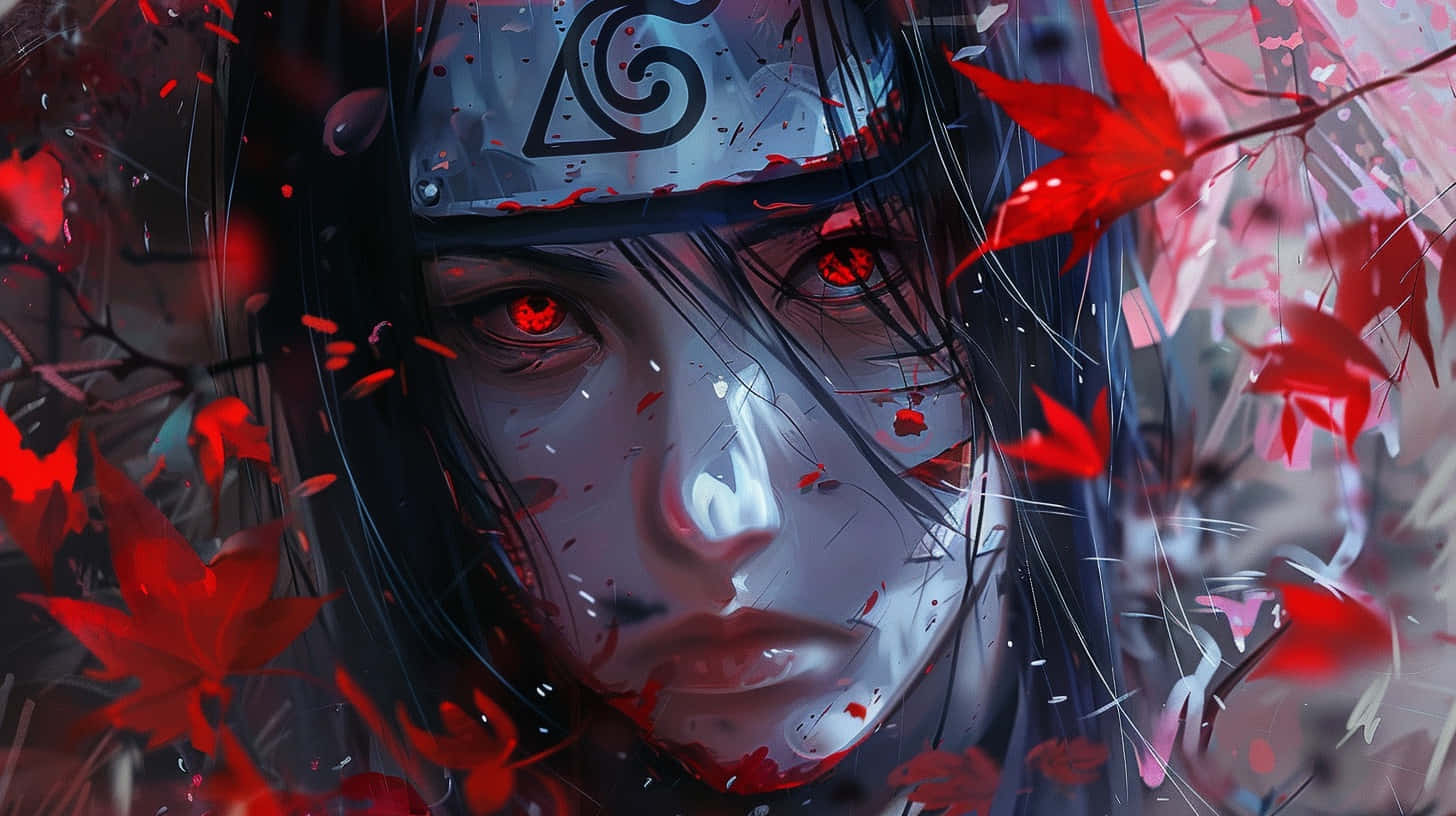 Itachi Uchiha Red Eyes Sharingan Wallpaper