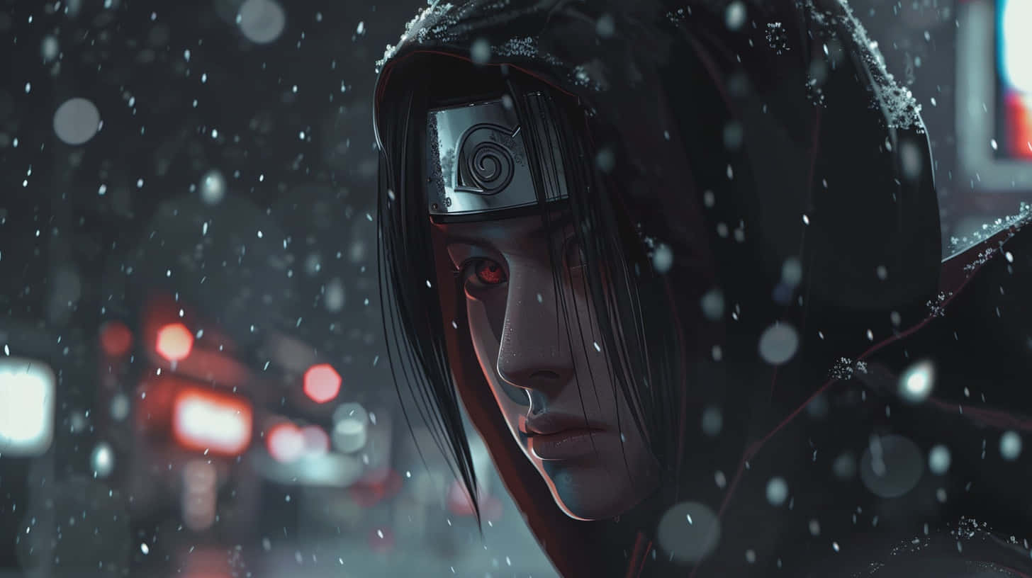 Itachi Uchiha Snowy Night Wallpaper