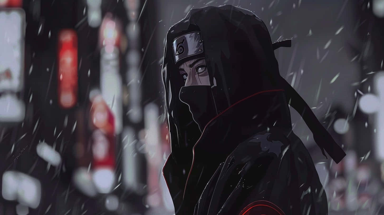 Itachi Uchiha Snowy Night Wallpaper