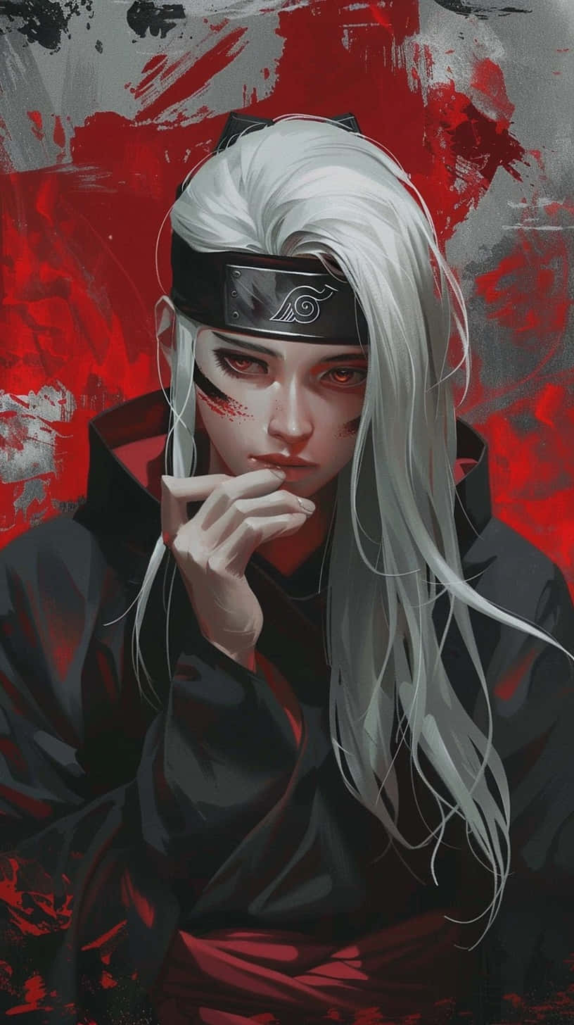 Itachi Uchiha White Hair Artwork Wallpaper