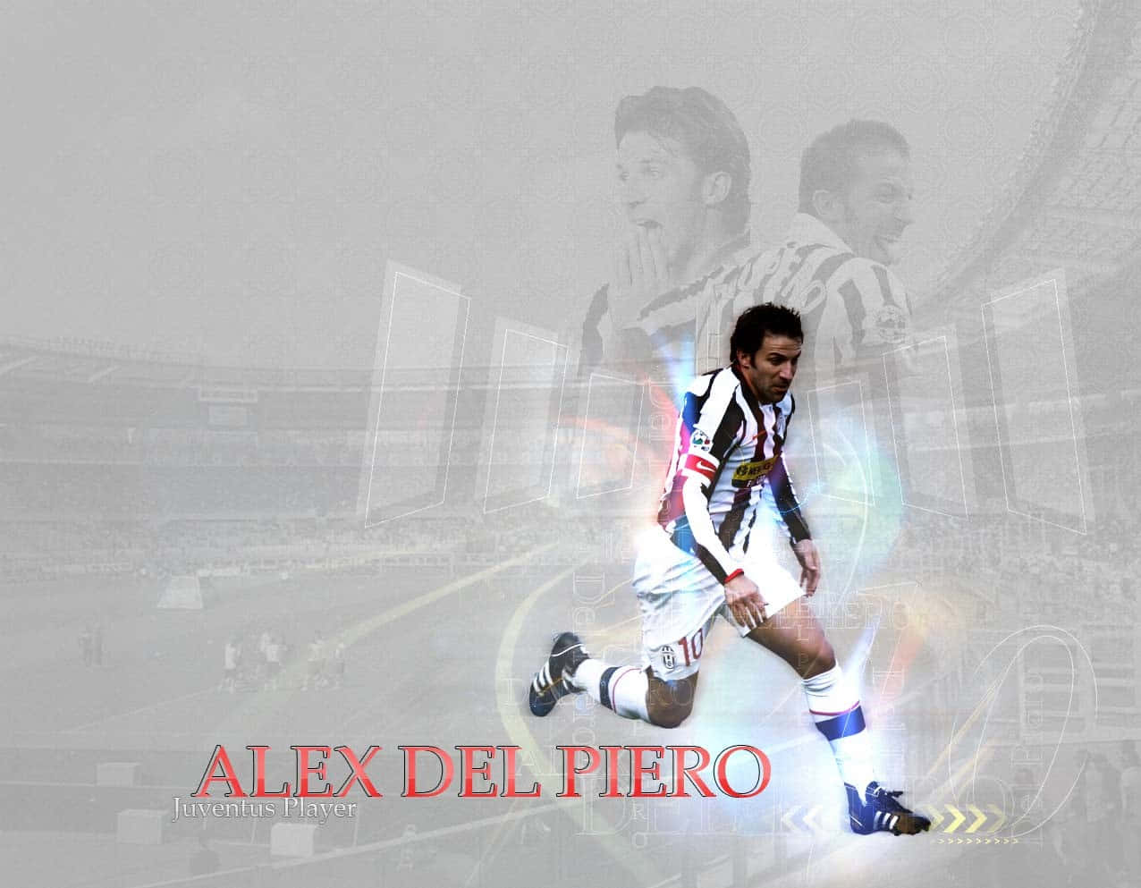 Italian Alessandro Del Piero Vector Artwork Wallpaper