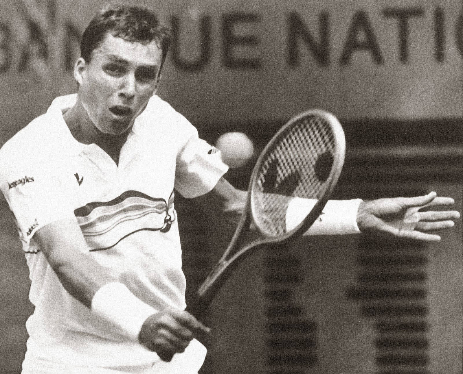 Ivan Lendl Black And White Wallpaper