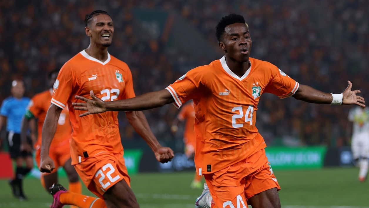 Ivory Coast Soccer Celebration Wallpaper