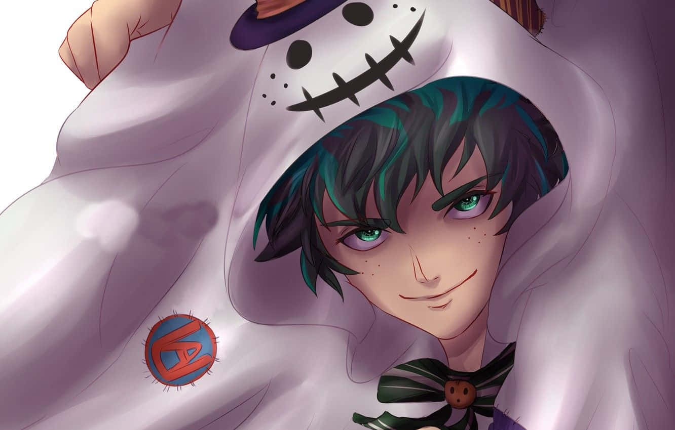 Izuku Midoriya My Hero Academia Halloween Ghost Costume Wallpaper