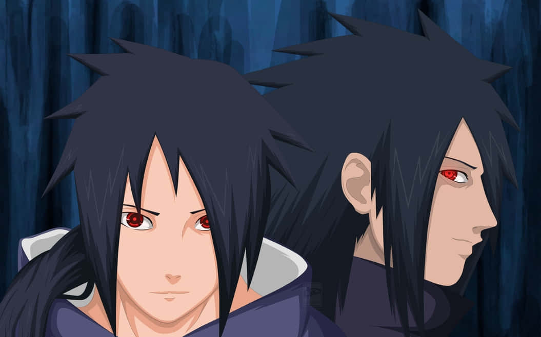 Izuna Uchiha In Intense Battle Stance Wallpaper