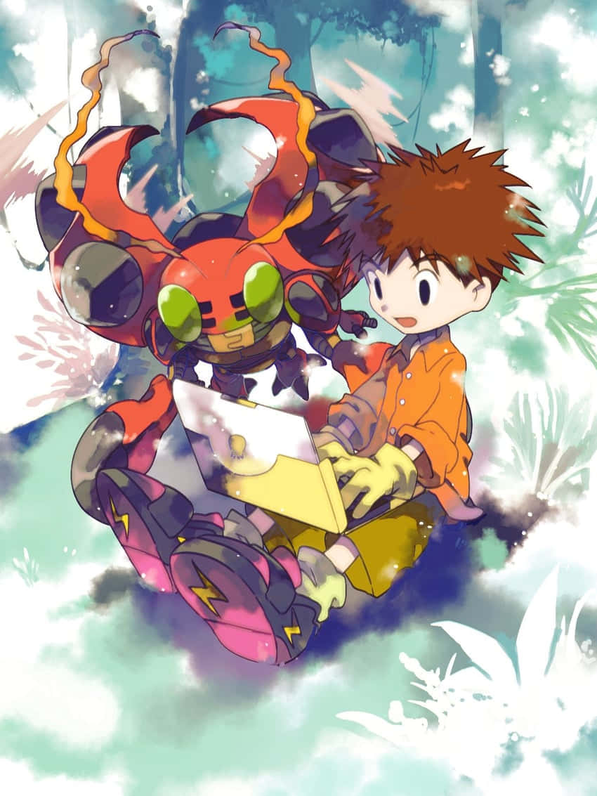 Izzyand Digimon Companion Wallpaper