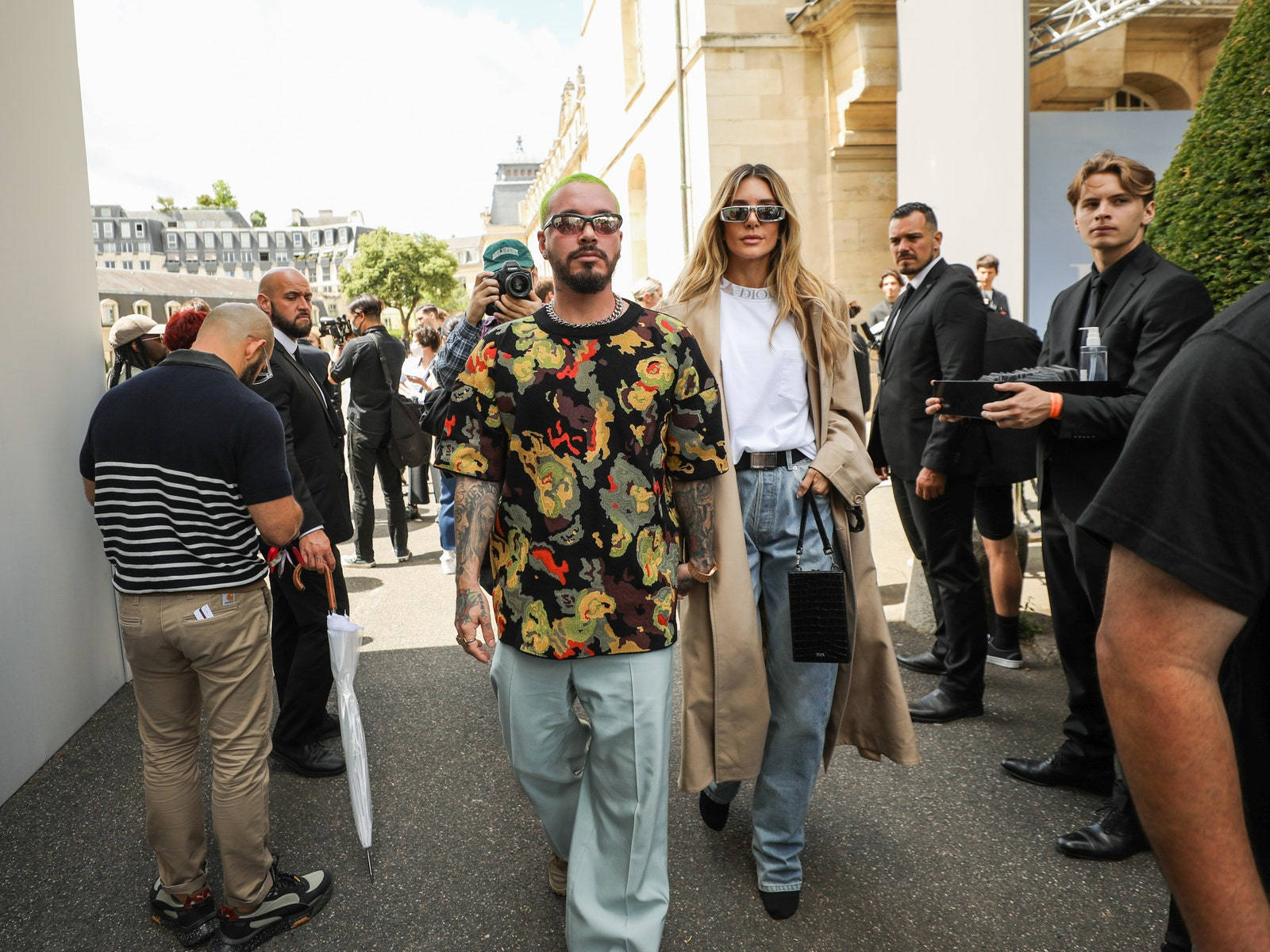 J Balvin At Christian Dior Men's Show Wallpaper