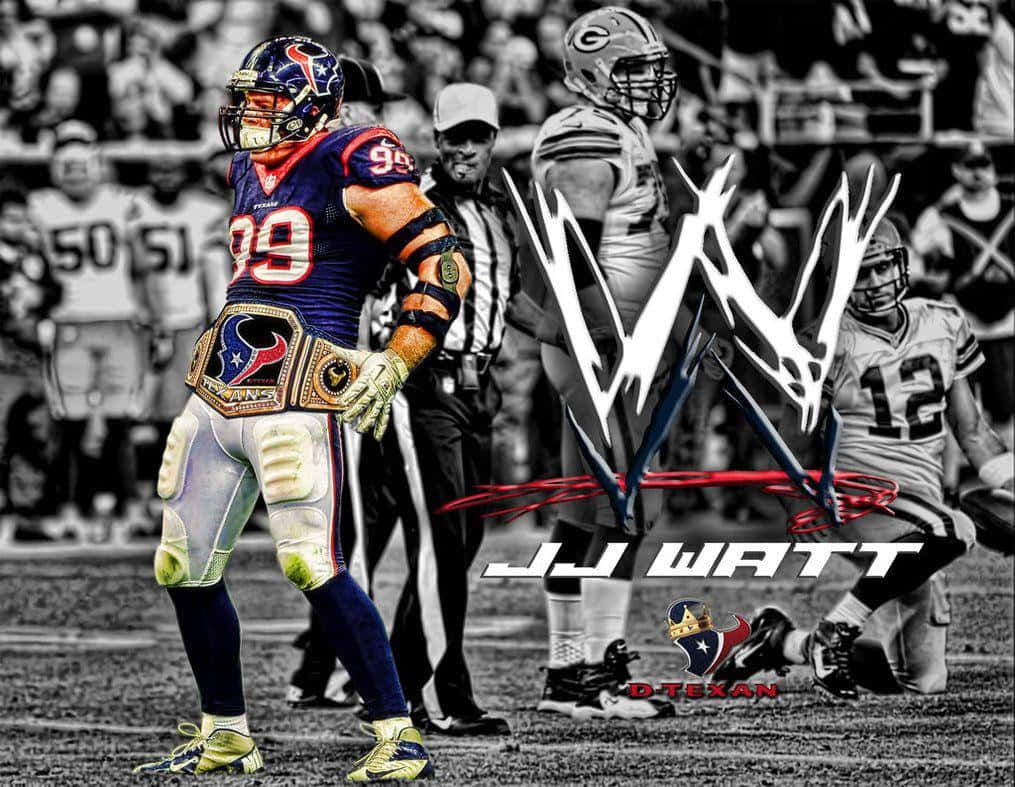 J.j. Watt Of The Houston Texans Wallpaper