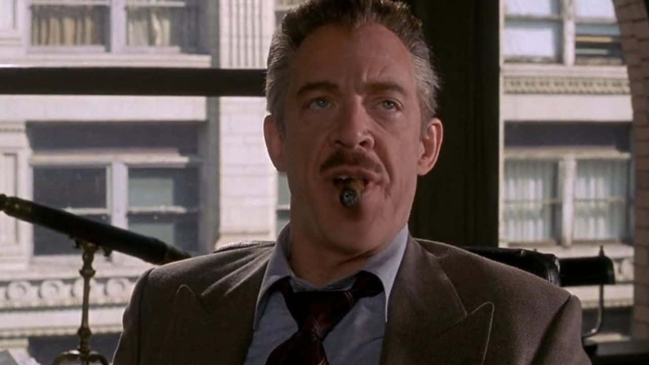 J. Jonah Jameson In Action, At The Daily Bugle Office Wallpaper