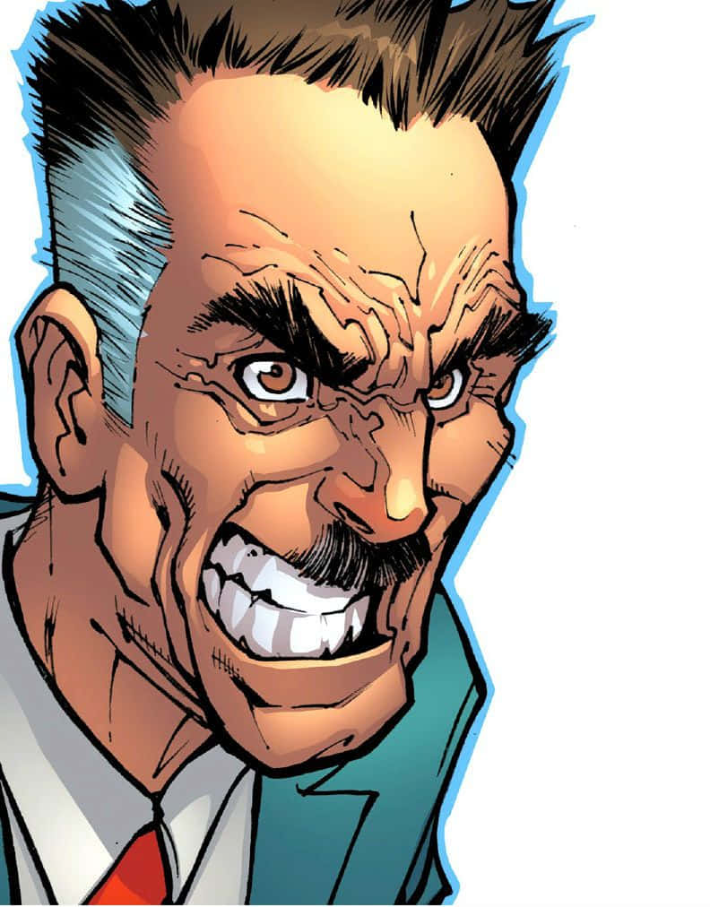 J. Jonah Jameson In His Iconic Office Wallpaper