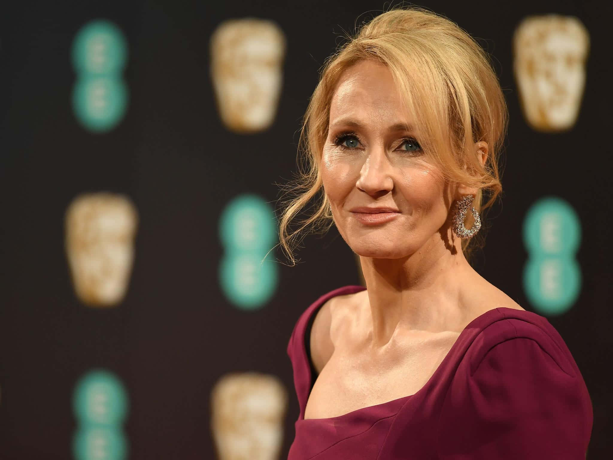 J.k. Rowling, Renowned Author Of The Harry Potter Series Wallpaper