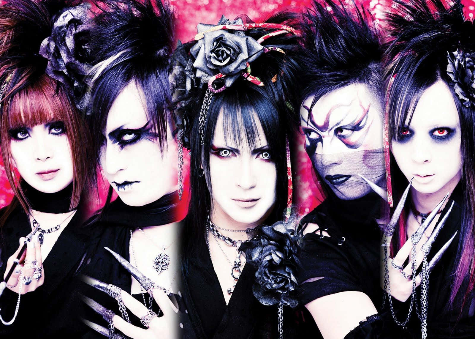 J-rock Band Performing Live In Concert Wallpaper