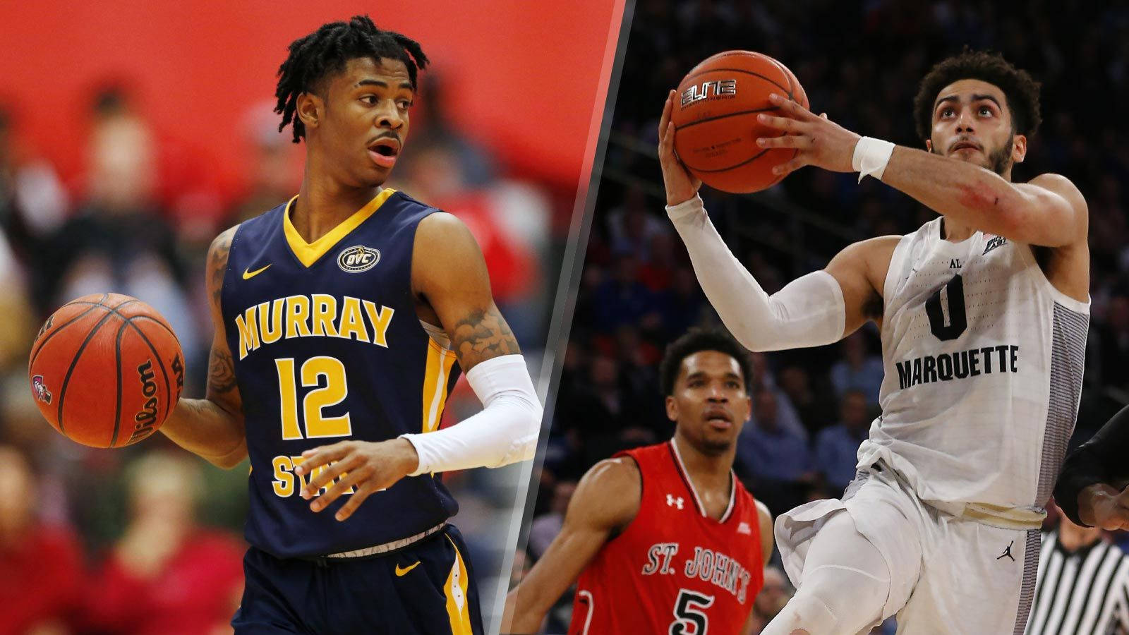 Ja Morant And Markus Howard Wallpaper