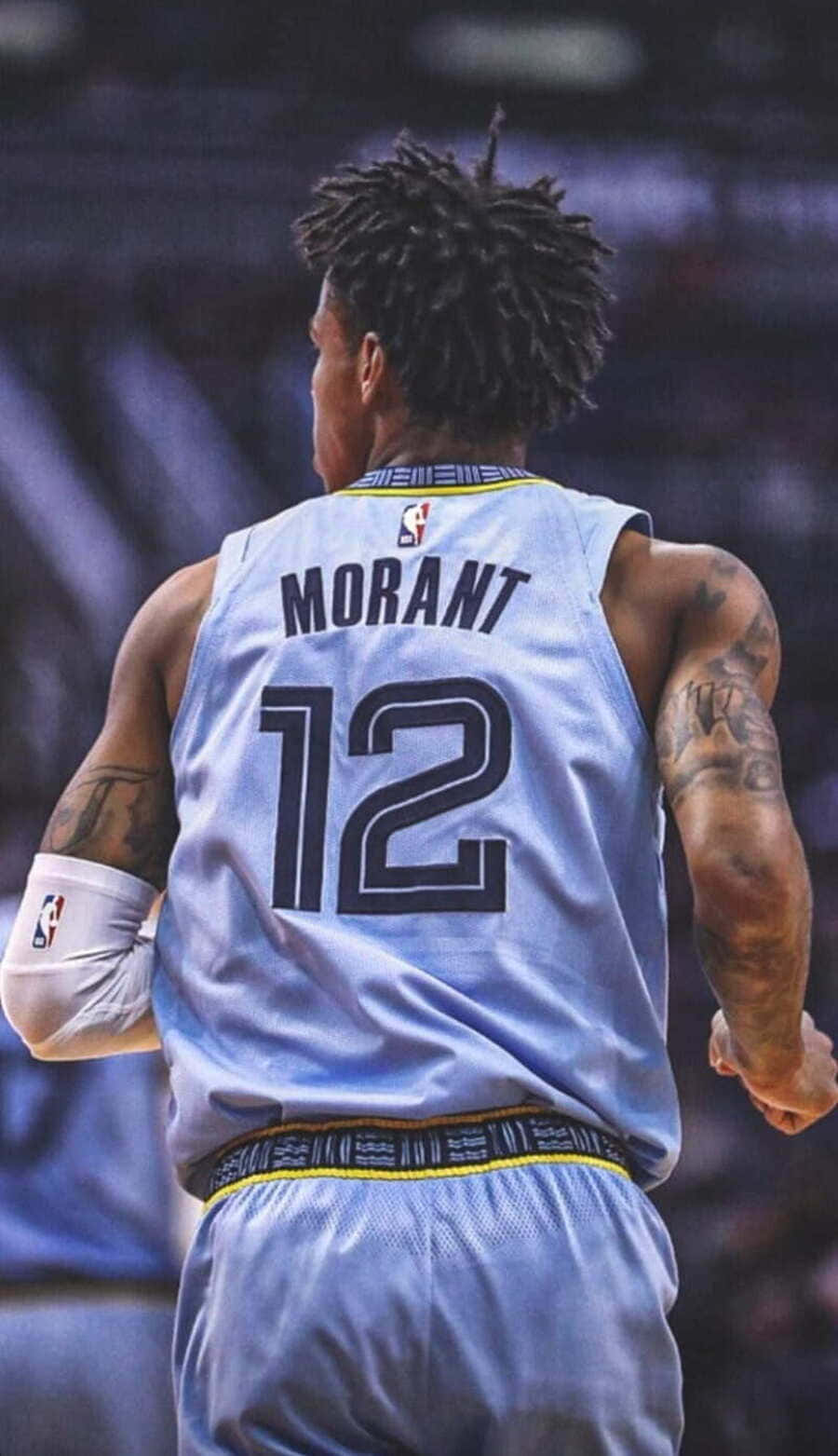 Ja Morant Basketball Action12 Jersey Wallpaper