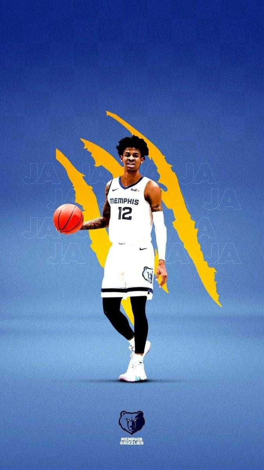 Ja Morant Memphis Grizzlies Artwork Wallpaper