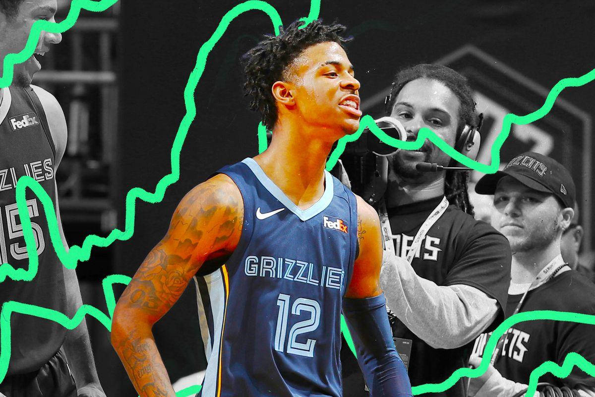 Ja Morant Side View Wallpaper