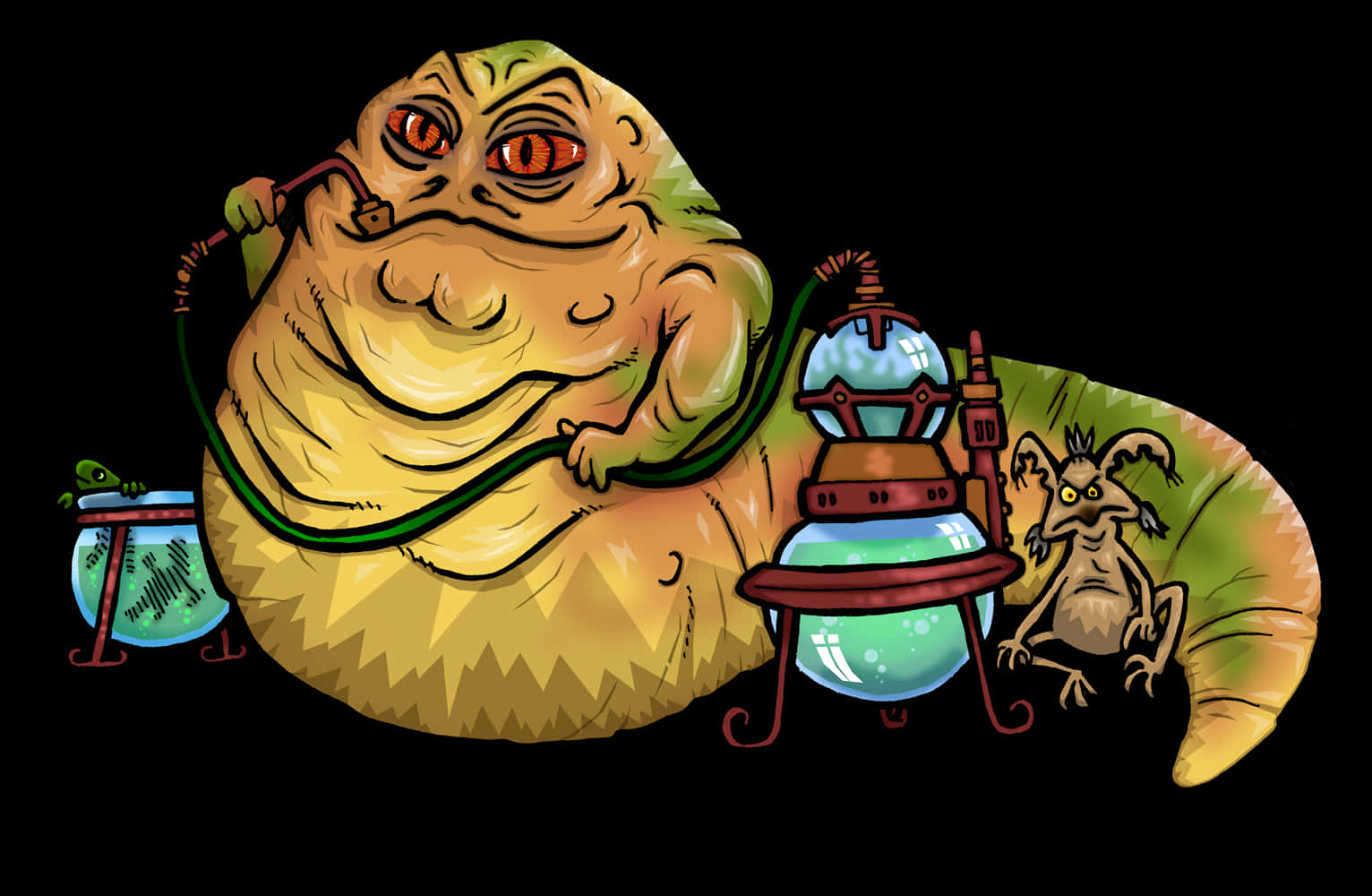 Jabba And Salacious Wallpaper