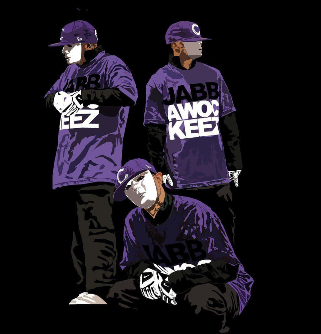 Jabbawockeez Purple Shirt Wallpaper