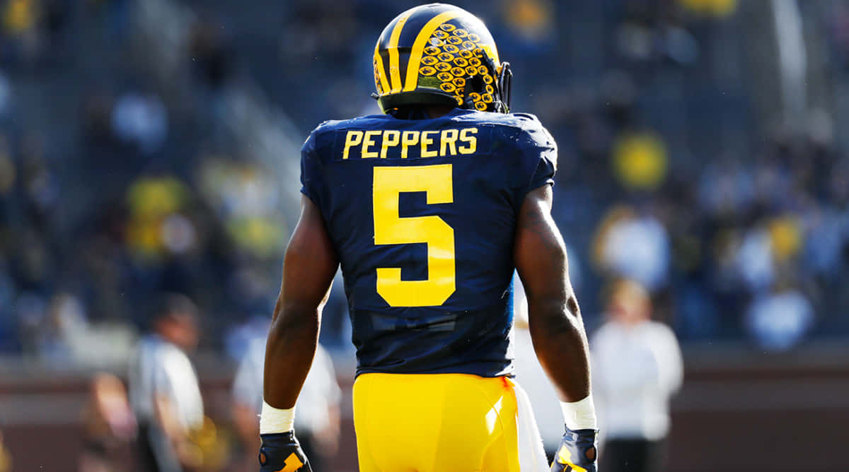 Jabrill Peppers Number5 Michigan Football Uniform Wallpaper