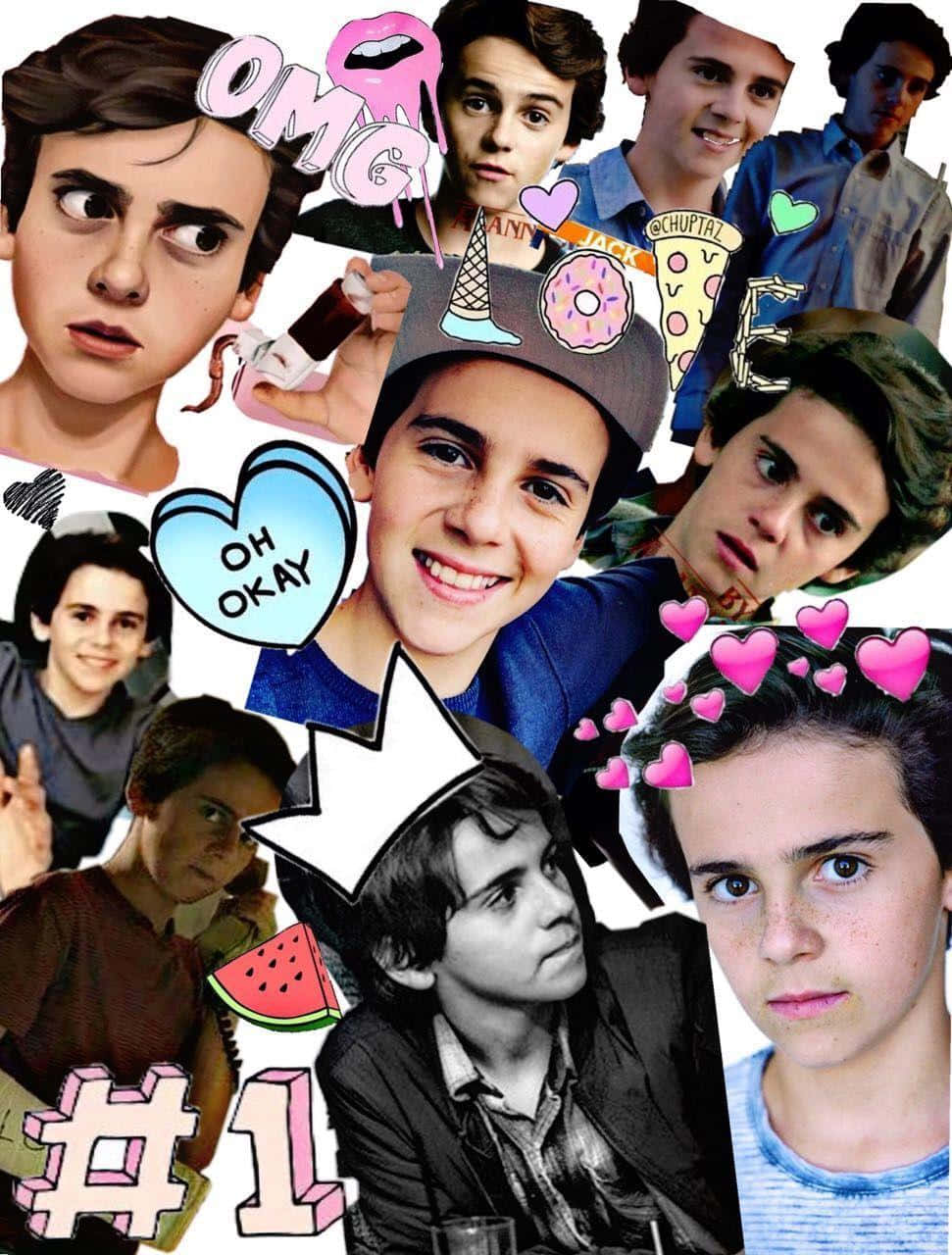 Jack Dylan Grazer Collage Fan Art Wallpaper