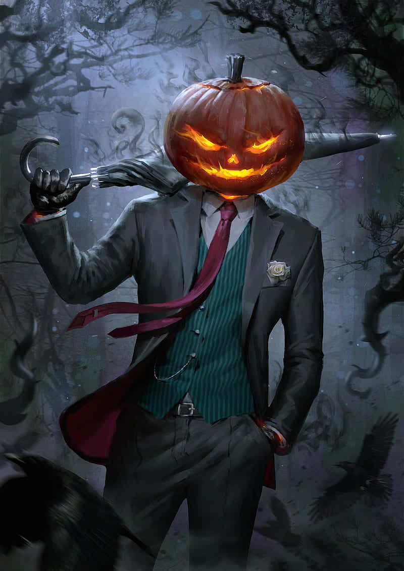 Jack O' Lantern Gentleman Wallpaper