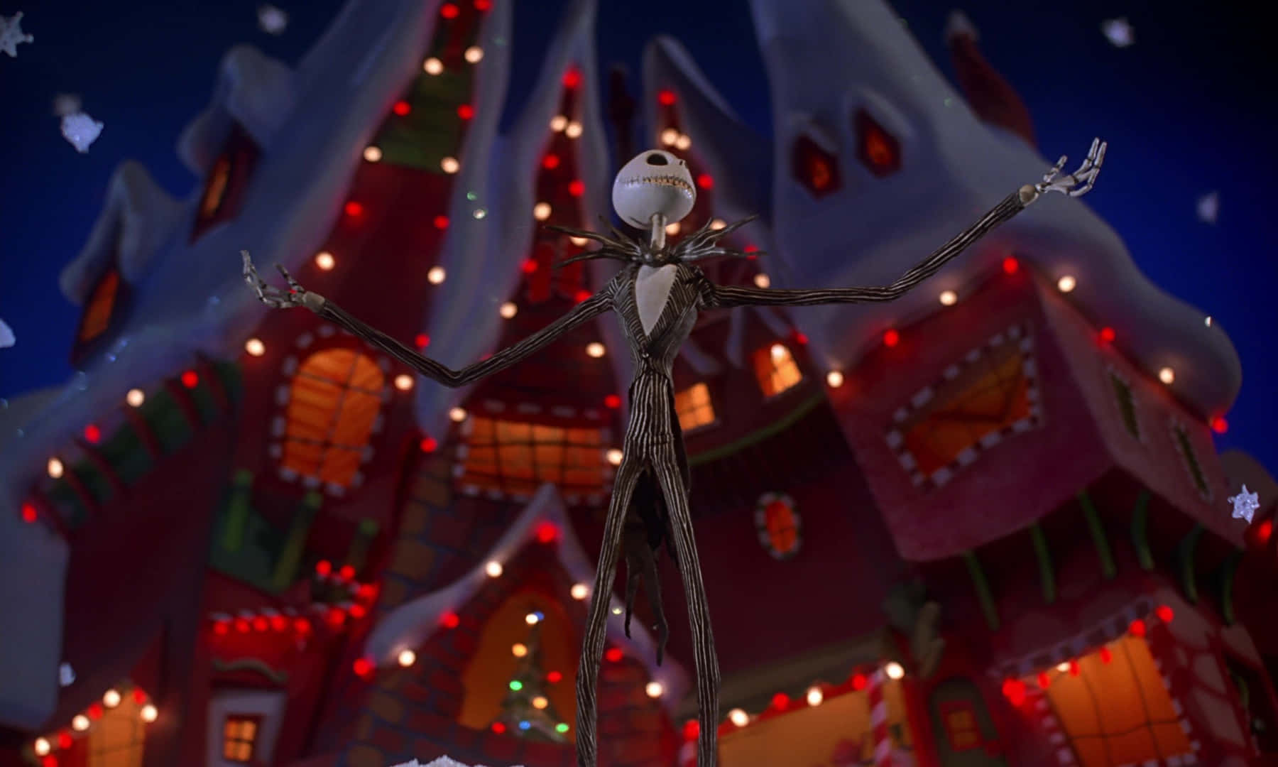 Jack Skellington Christmas Town Wallpaper