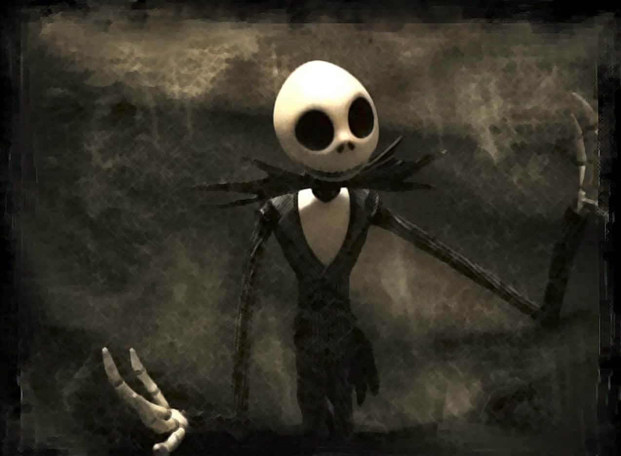 Jack Skellington Vintage Portrait Wallpaper