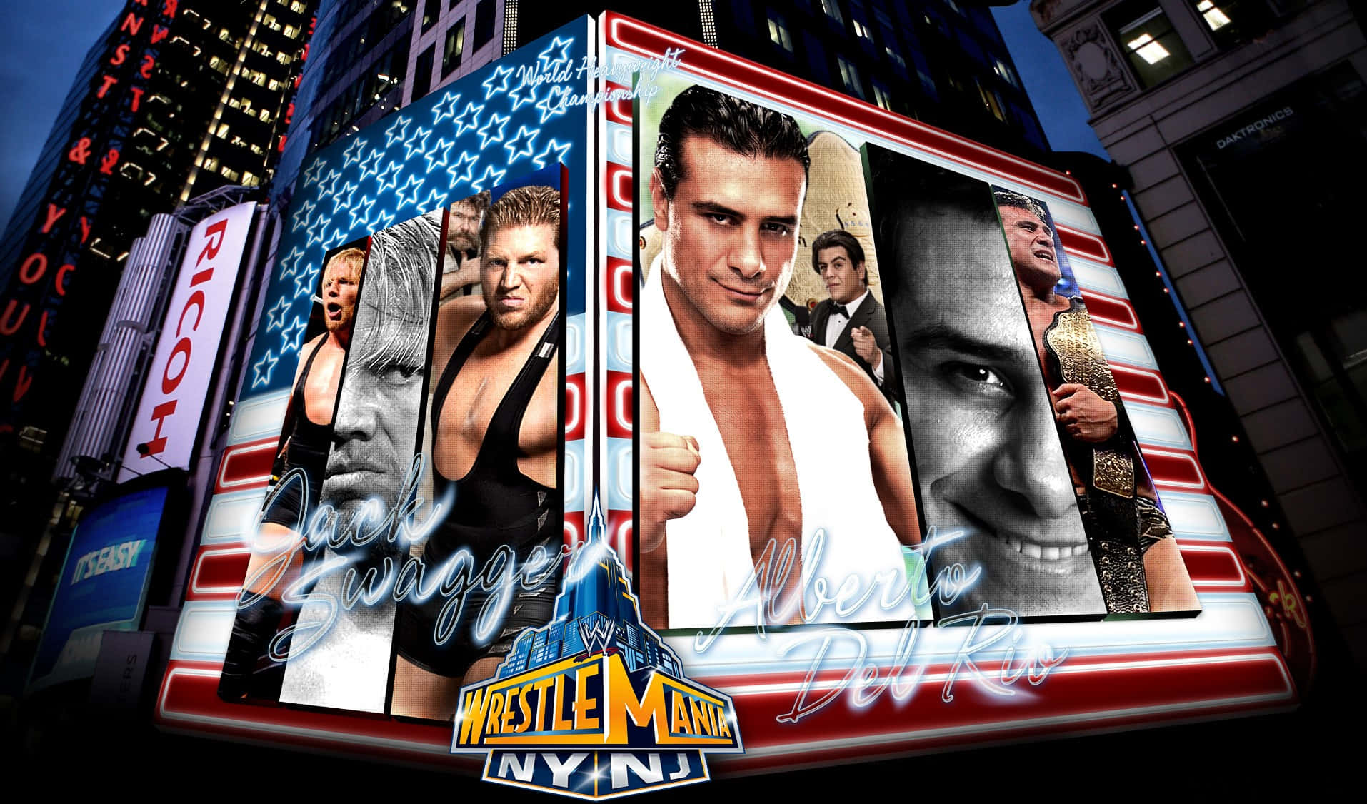 Jack Swagger And Alberto Del Rio Wrestlemania Wallpaper