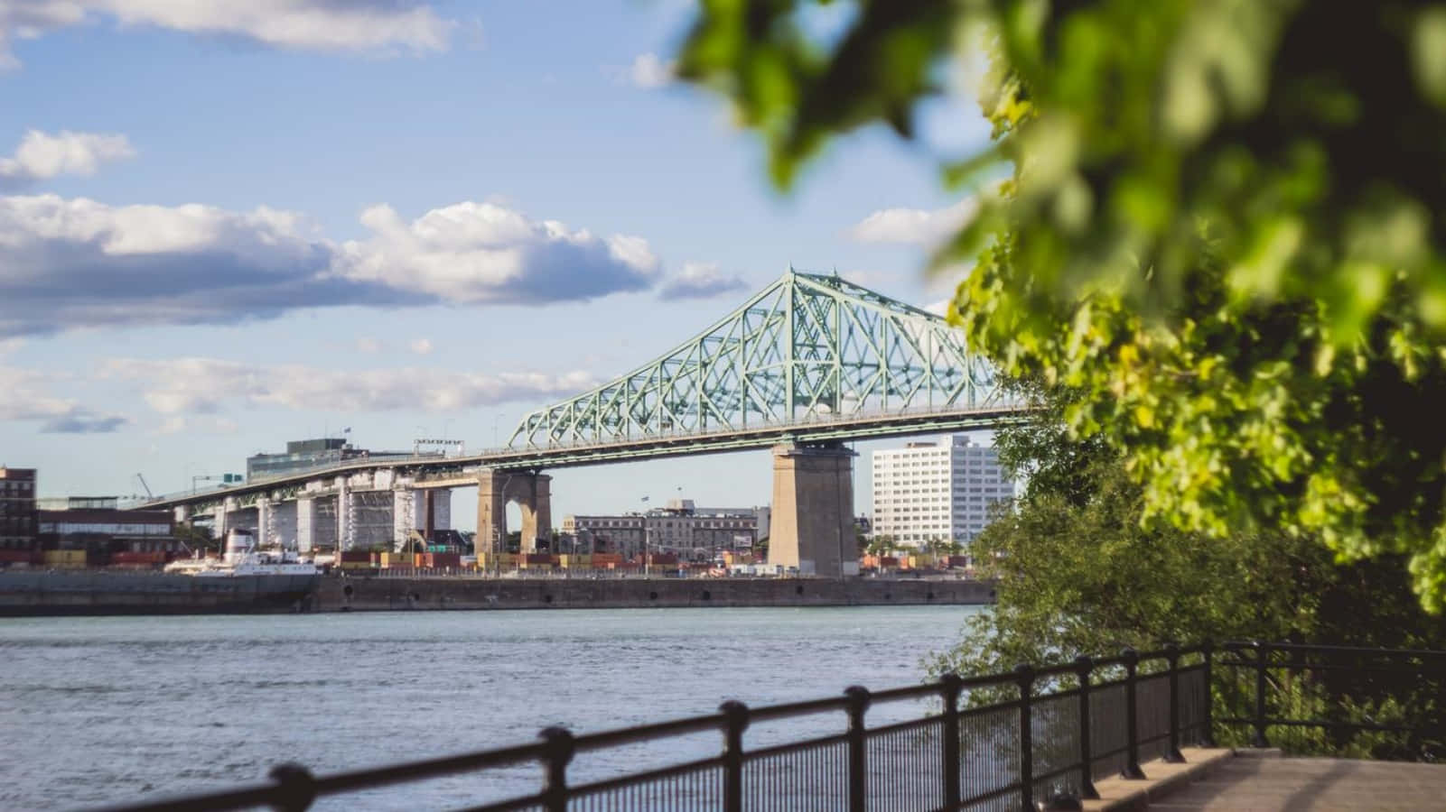 Jacques Cartier Bridge View Longueuil Wallpaper