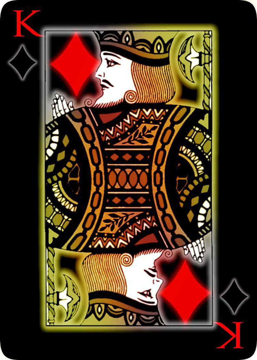 Jaded Color King Card Wallpaper