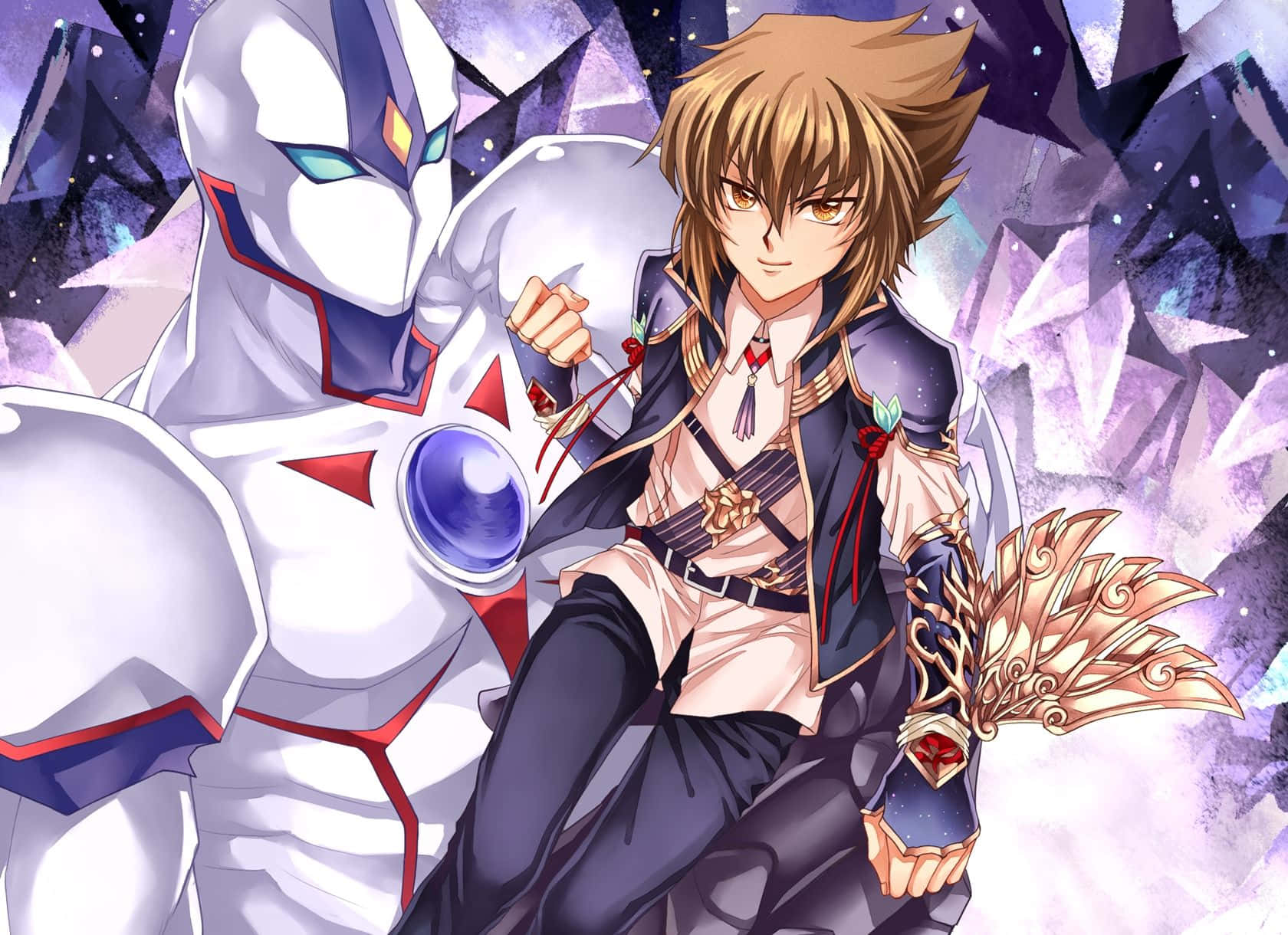 Jaden Yuki Ready For An Intense Duel Wallpaper