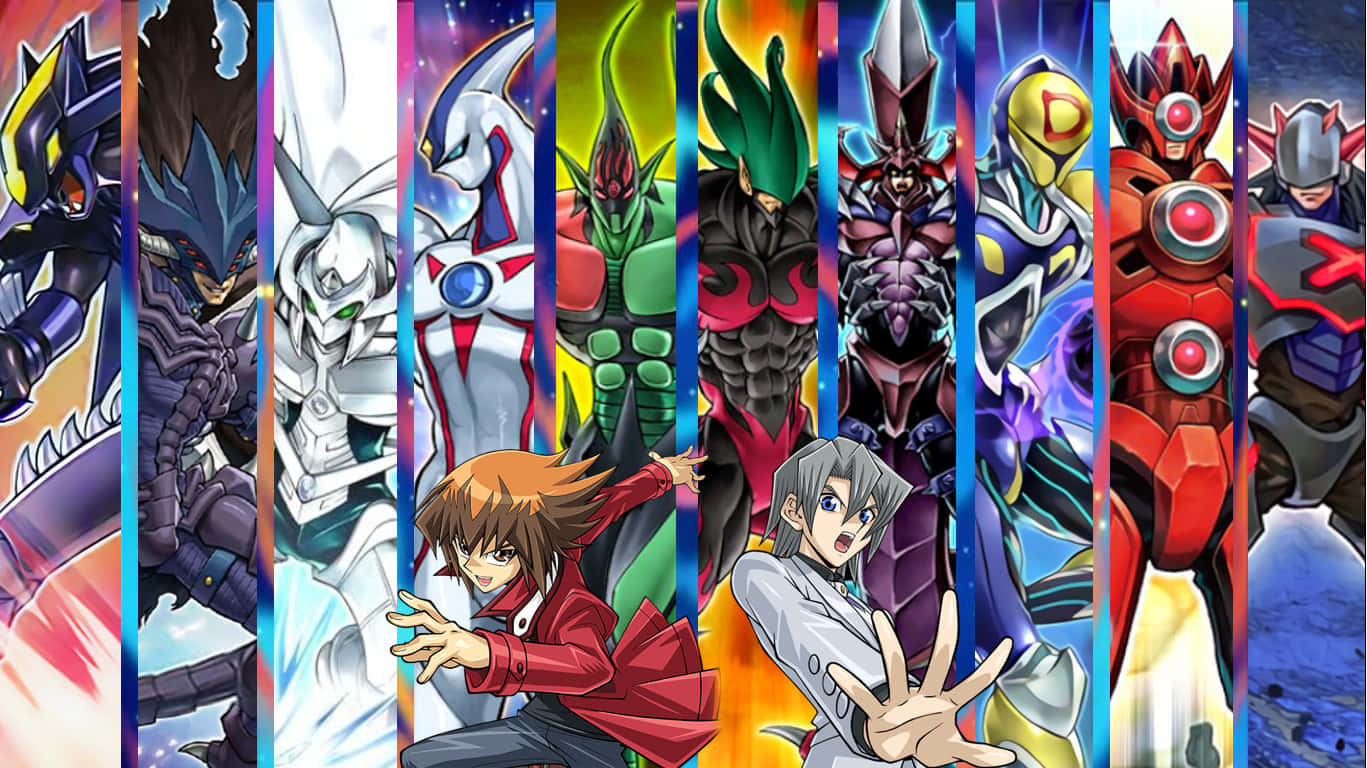 Jaden Yuki Unleashing His Power In A Duel Wallpaper