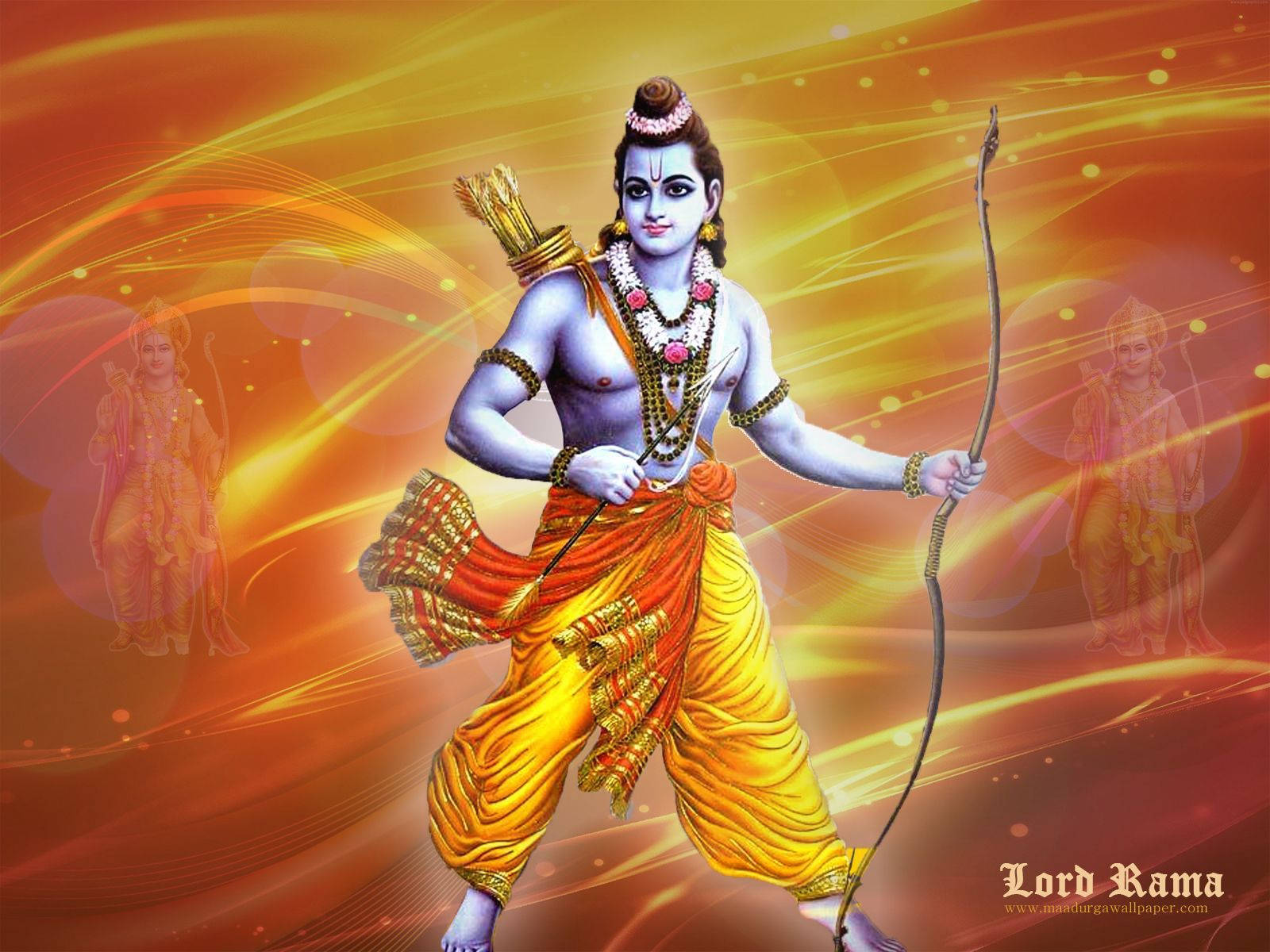 Jai Shree Ram Hd Orange Wallpaper