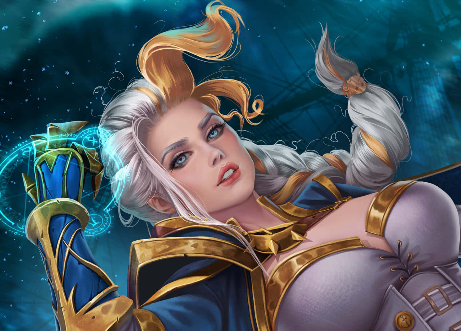 Jaina Proudmoore Magical Portrait Wallpaper