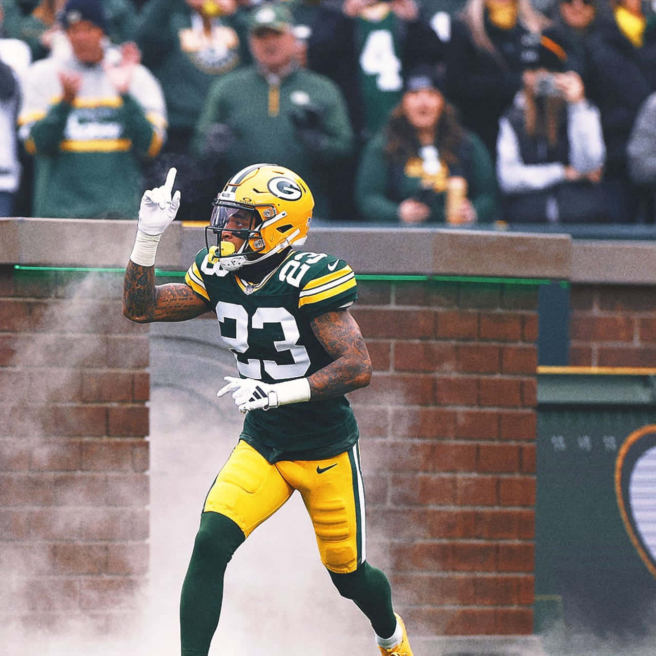 Jaire Alexander Green Bay Celebration Wallpaper