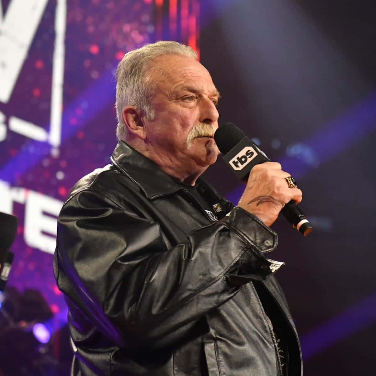 Jake Roberts Leather Jacket Aew Show Wallpaper