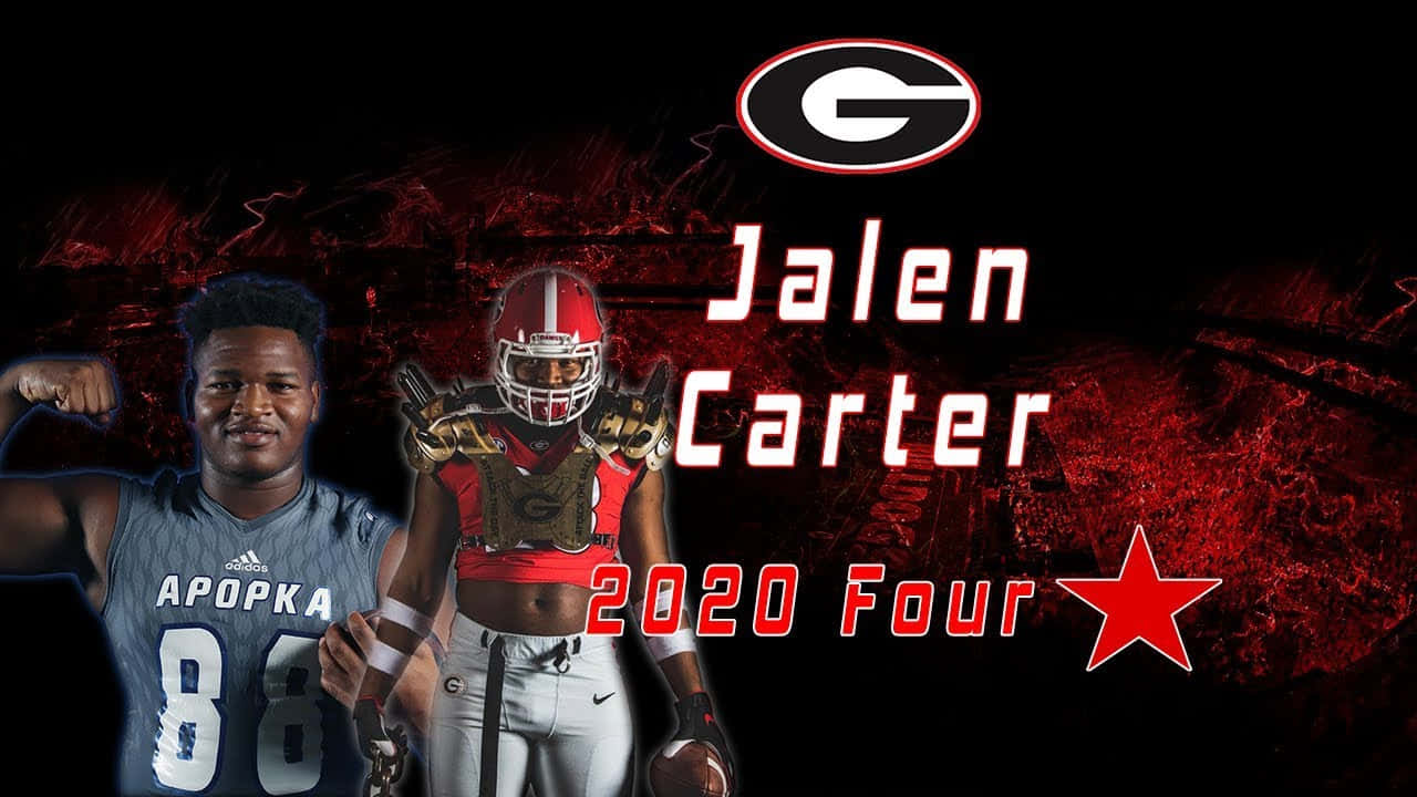 Jalen Carter Football Recruitment Banner Wallpaper